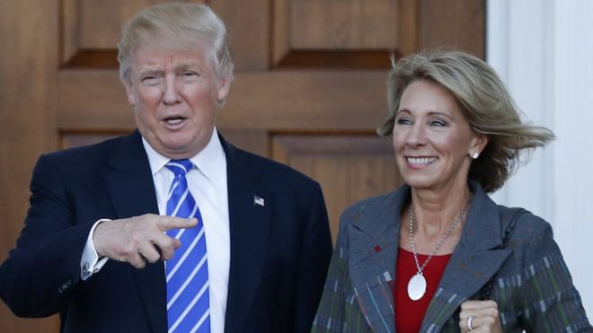 Image result for Devos trump