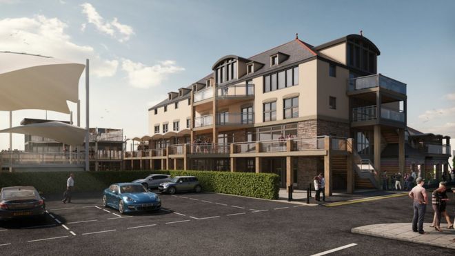 Предлагаемая разработка Porthcawl Harbourside - пересмотренный 2018 год
