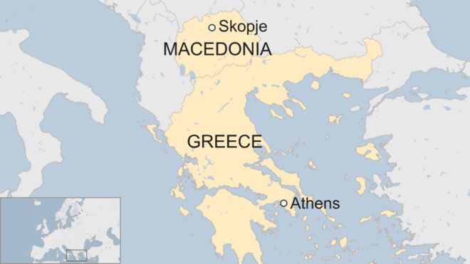 Карта Греции и Македонии