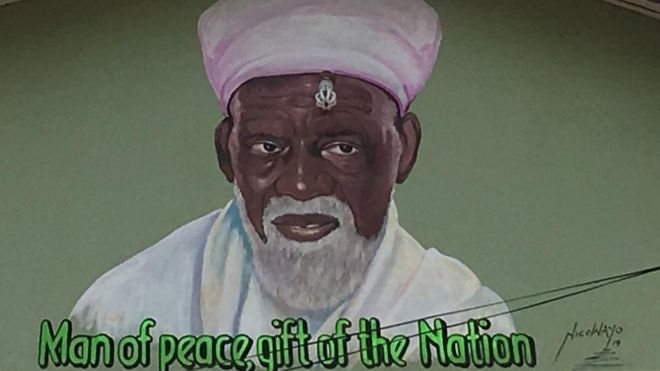 Фреска шейха Османа Шарубуту в Аккре, Гана