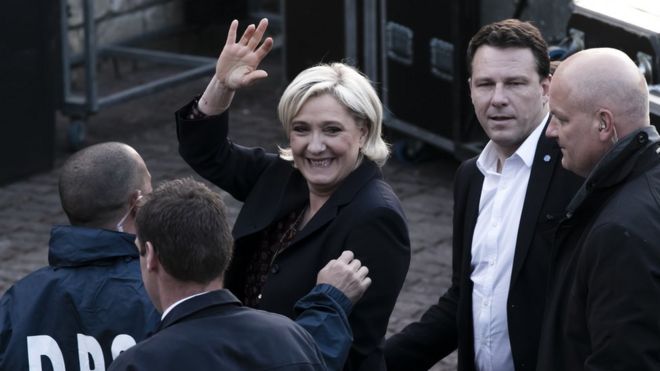 Марин Ле Пен, победивший кандидат в президенты Франции
