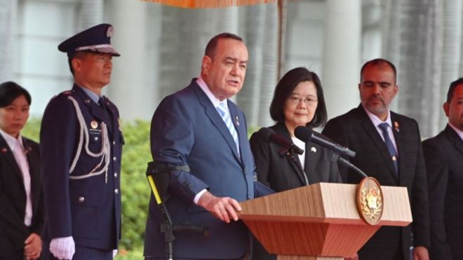 Alejandro Giammattei y Tsai Ing-wen