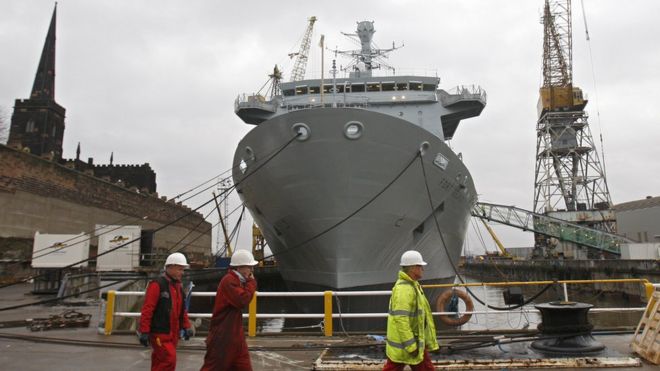 Рабочие в Cammell Laird