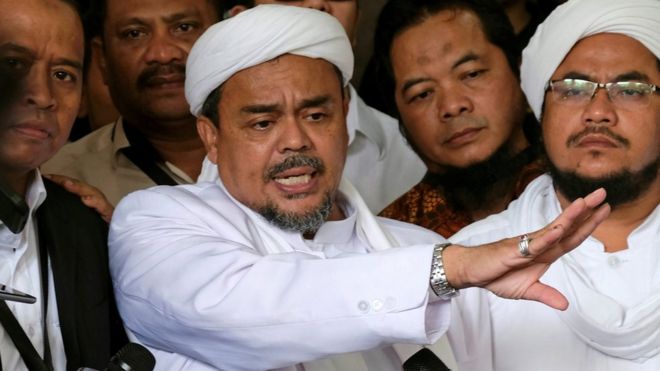 Habib Rizieq (Jakarta, Indonesia 28 Februari 2017.