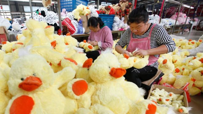 Завод в Китае, производящий мягкие игрушки