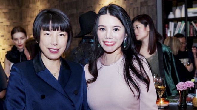 Главный редактор журнала Vogue China Анжелика Чунг и китайский модный инвестор Венди Юй