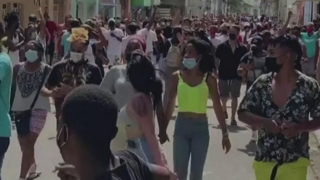 Cuba protest