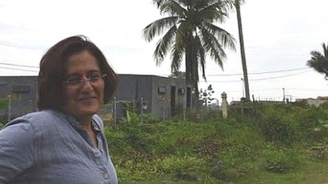 Agnieszka Fryszman, kuasa hukum penduduk desa di Aceh.