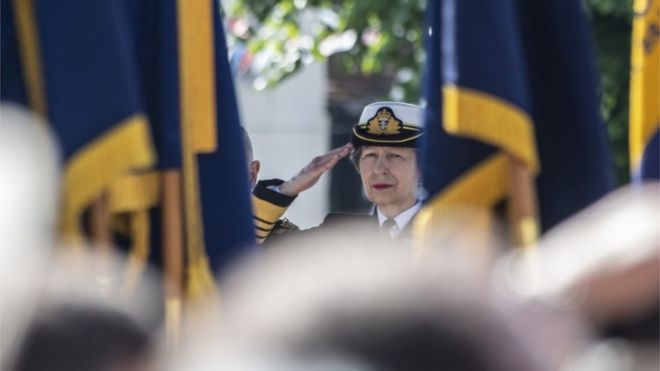 Королевская принцесса провела салют в Солсбери, чтобы отметить День Вооруженных сил