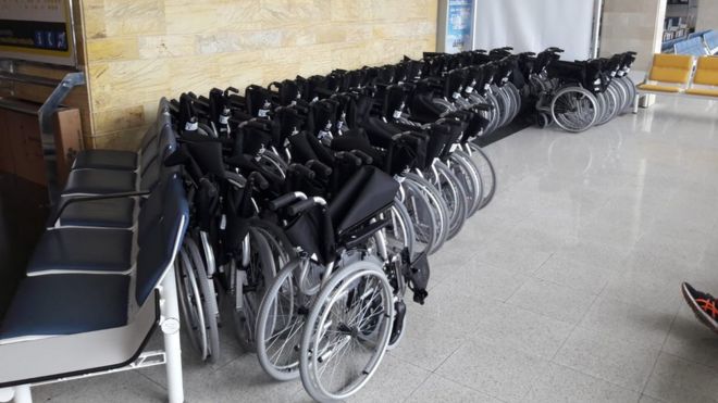 Инвалидные коляски в аэропорту Пальмы Майорка