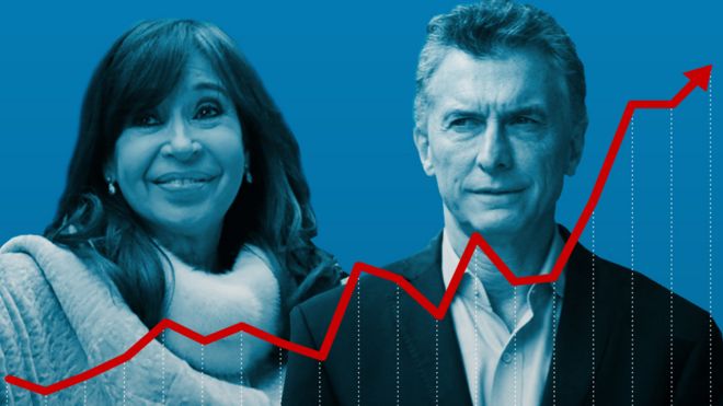 Cristina Fernández y Mauricio Macri