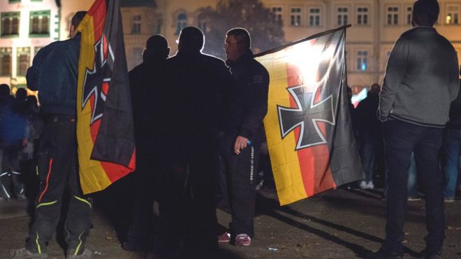 Сторонники AfD в Эрфурте, ноябрь 2015 г.