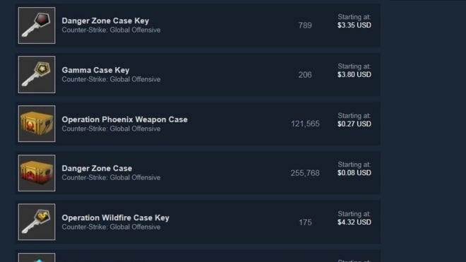 Steam marketplace listeleme