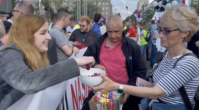 Protest "Srbija protiv nasilja": Zahtevi vlastima ponovljeni šesti put