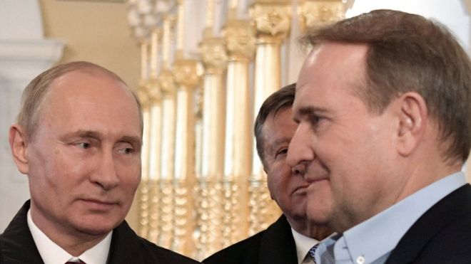 Владимир Путин и Виктор Медведчук