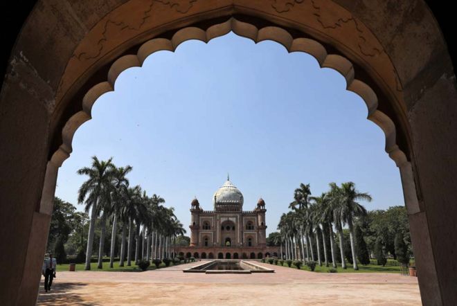 O túmulo de Safdarjung, em Delhi, na Índia.