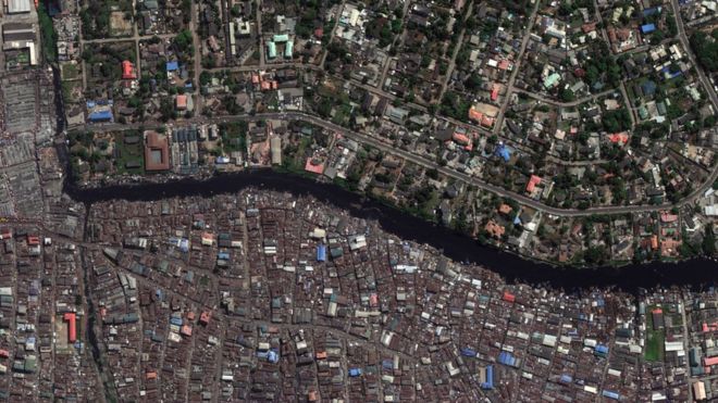 Aerial photo of Lagos