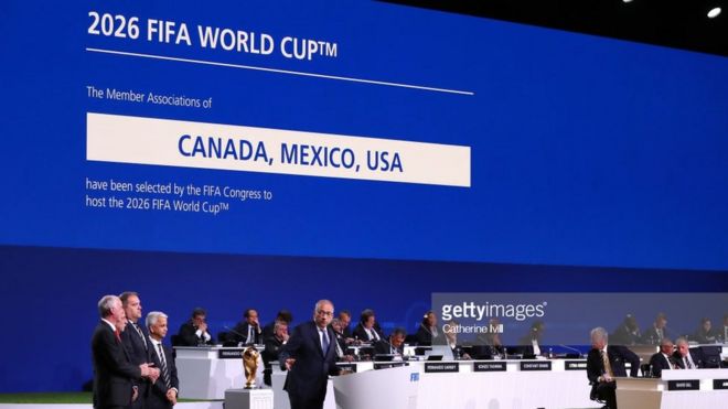 Moscow, Nga - 13/06/2018: Chá»§ tá»‹ch liÃªn Ä‘oÃ n bÃ³ng Ä‘Ã¡ Má»¹, Carlos Cordeiro phÃ¡t biá»ƒu sau khi Fifa cÃ´ng bá»‘ chiáº¿n tháº¯ng cá»§a liÃªn quÃ¢n Má»¹, Canada vÃ  Mexico.