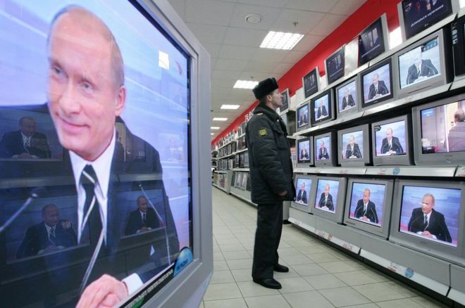 Президент Путин на российском телевидении, 2007 год. Файл