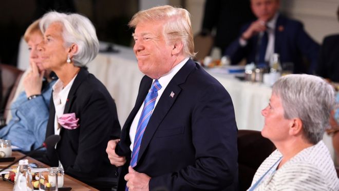 Trump G7 ile ilgili gÃ¶rsel sonucu