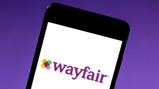 Wayfair app on mobile phone