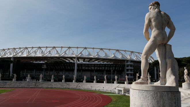 Estadio deportivo en Roma