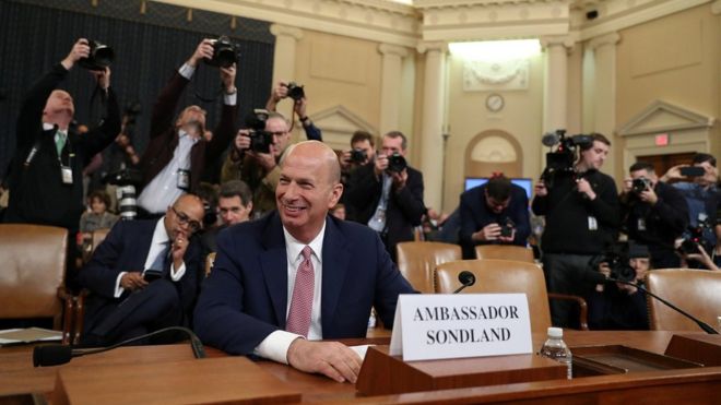 Gordon Sondland at the House Intelligence Committee hearing