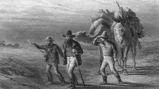 Robert Burke, William Wills ve John King 1861'de Avustralya'nın iç bölgelerini keşfe çıkıyor
