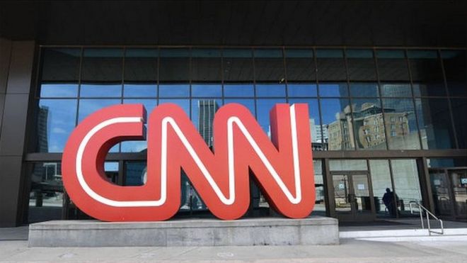 CNN sign in Atlanta, Georgia, in May 2021