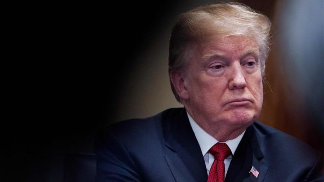 US President Donald Trump attends a roundtable discussion at the White House in Washington, DC, 10 February 2018