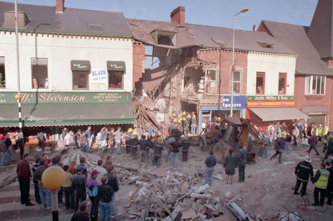 Сцена взрыва бомбы Шанкилла в 1993 году