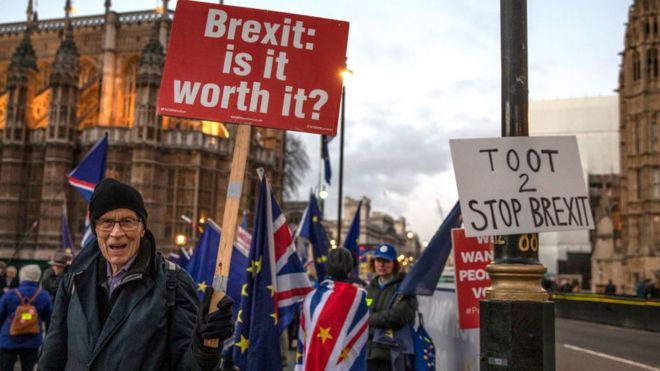 பிரெக்ஸிட் ஒப்பந்தம் தோல்வி: ஏமாற்றமும், வரவேற்பும்