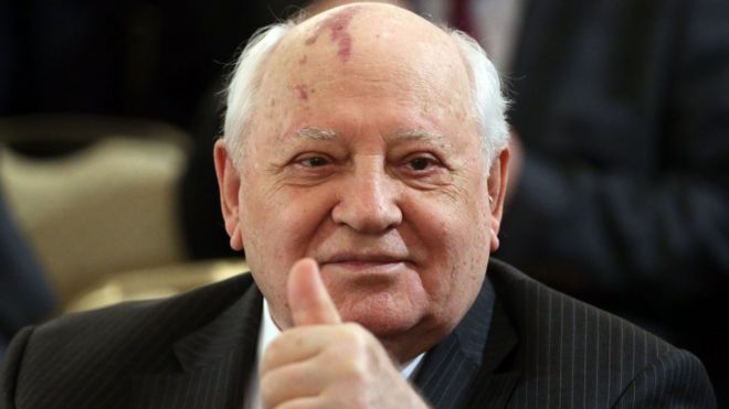 Cựu lãnh đạo Liên bang Xô viết Mikhail Gorbachev trong một buổi lễ kỷ niệm tại Điện Kremlin hôm 12/6/2016