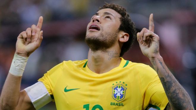 Neymar celebra