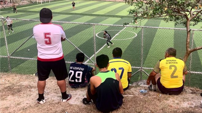 Cancha de deporte en La Campanera