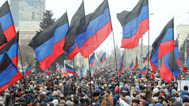 Мітинг ДНР у Донецьку