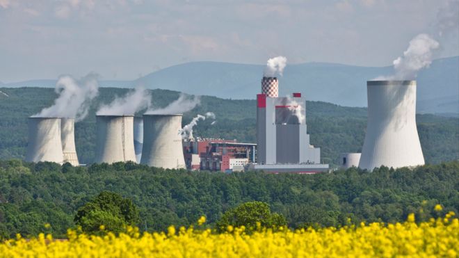 Image shows the Turow power plant in Bogatynia, Poland
