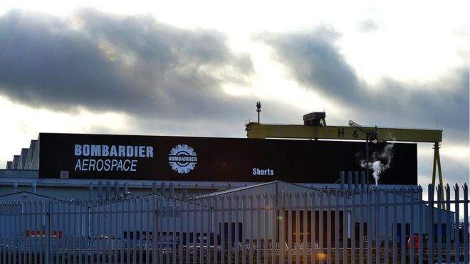 Фабрика Bombardier в восточном Белфасте