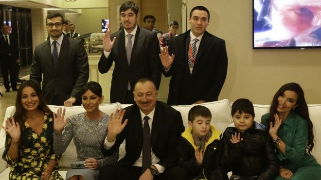 Aliyev and family