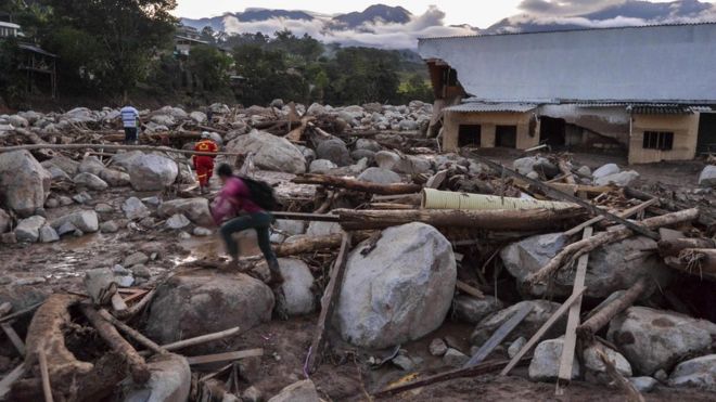 Watu 250 waangamia kwenye maporomoko ya ardhi Colombia