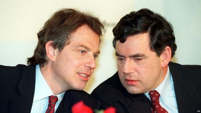 Тони Блэр и Гордон Браун в 1996 году
