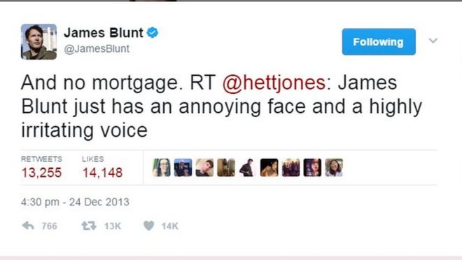 И нет ипотеки. RT @hettjones: у Джеймса Блэнта просто раздражающее лицо и очень раздражающий голос