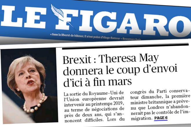 Французская газета Le Figaro