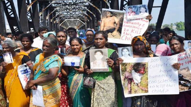 இலங்கையில் காணாமல் ஆக்கப்பட்டோருக்கு நீதி கோரி மட்டக்களப்பில் பேரணி