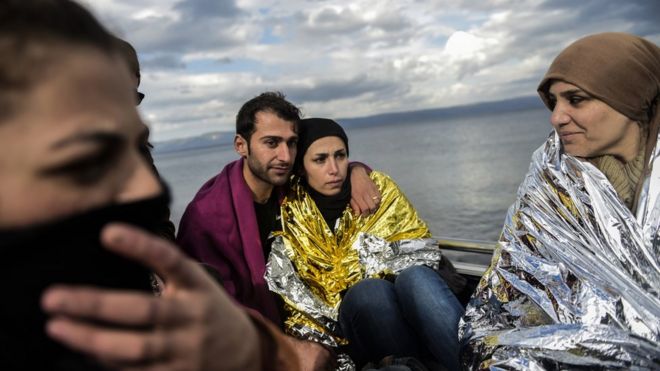 Мигранты вновь прибыли на Лесбос, Греция