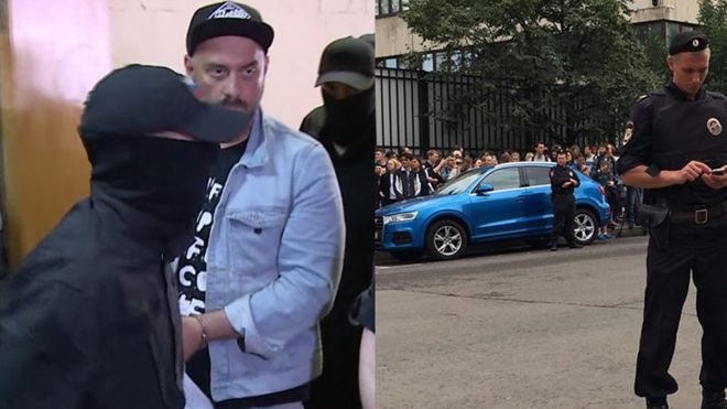 Серебренникова выводят из зала суда