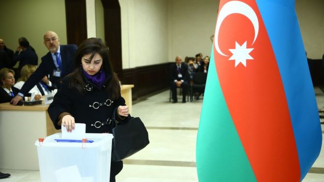 Голосование на парламентских выборах в Азербайджане. 09.02.20