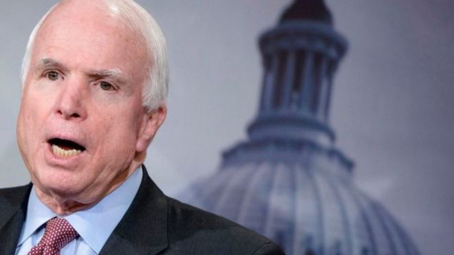 إصابة السيناتور الأمريكي جون ماكين بسرطان الدماغ
