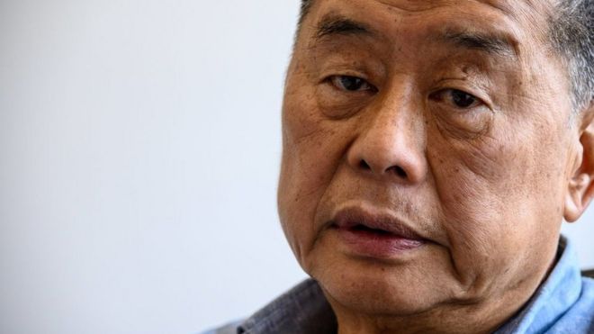 Hong kong pro-democracy media mogul Jimmy Lai