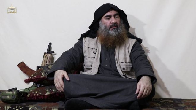 A still from the video released by the Islamic State